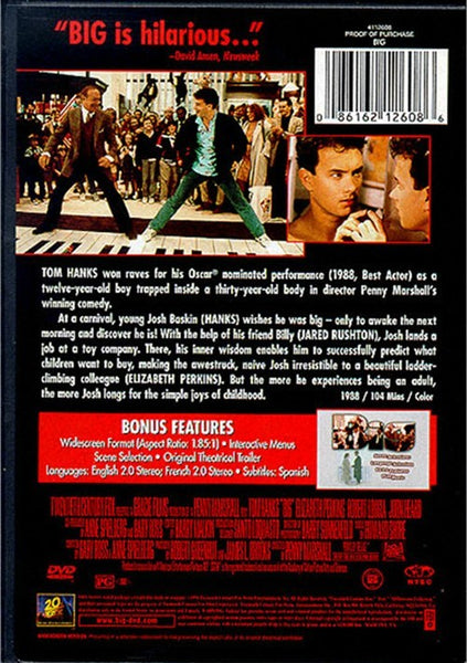 Big (1988) - Tom Hanks  DVD