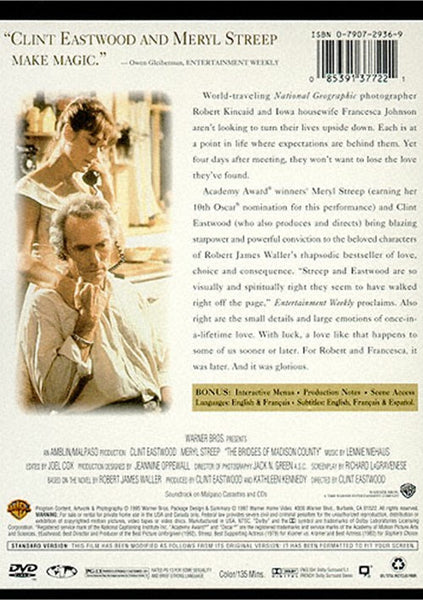 Bridges Of Madison County (1995) - Clint Eastwood  DVD