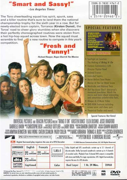 Bring It On (2000) - Kirsten Dunst  DVD