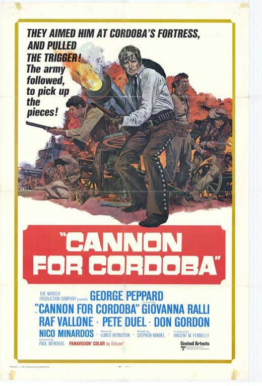 Cannon For Cordoba (1970) - George Peppard  DVD