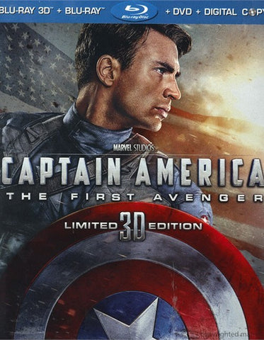 Captain America: The First Avenger 3D (2011) - Chris Evans  Blu-ray 3D+Blu-ray+DVD