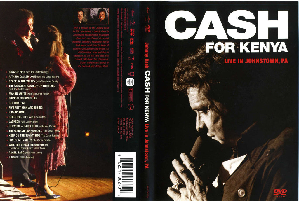 Johnny Cash : Cash For Kenya  DVD