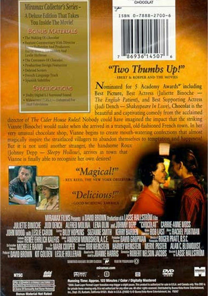 Chocolat (2000) - Johnny Depp  DVD