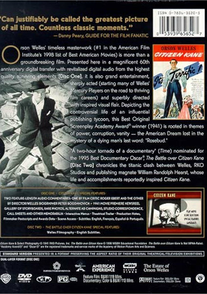 Citizen Kane: 60th Anniversary Edition (1941) - Orson Welles  2 DVD Set