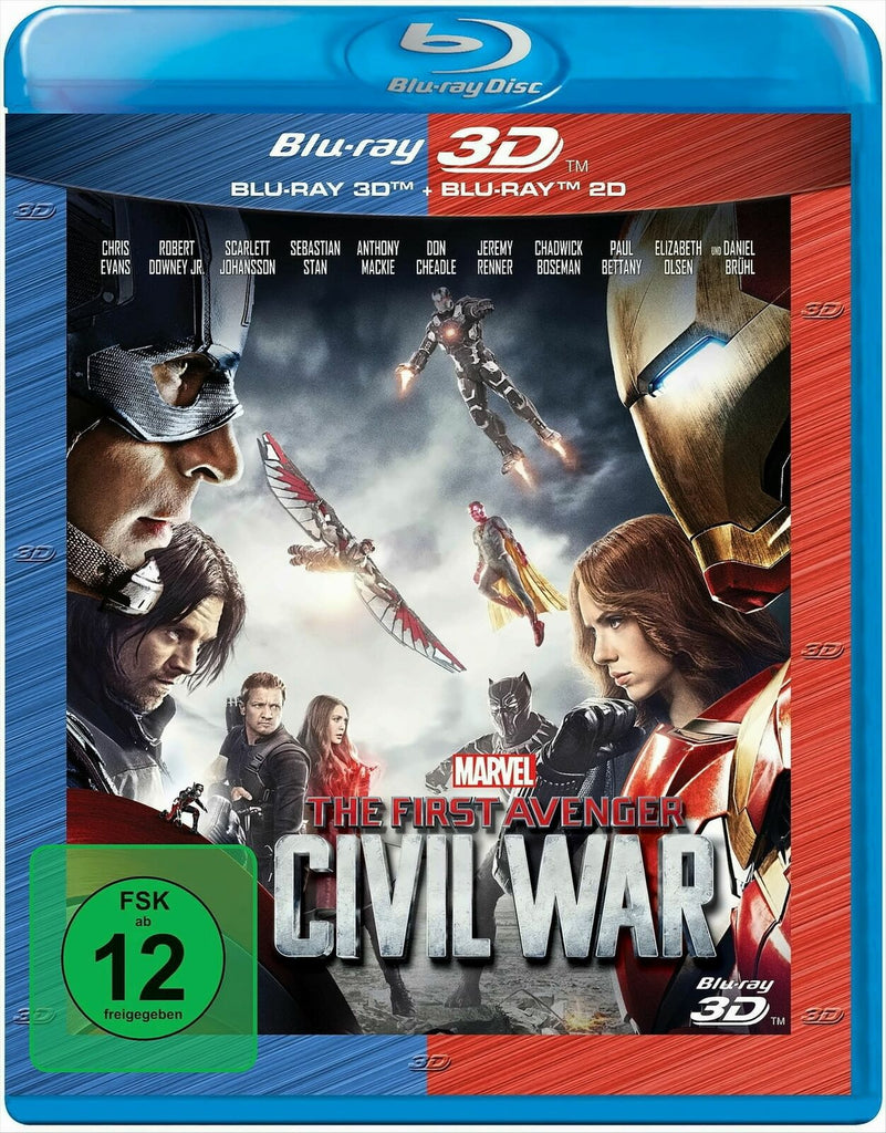 Captain America: Civil War (2016) - Chris Evans Blu-ray 3D + Blu-ray  codefree