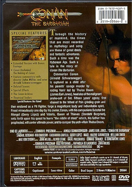 Conan The Barbarian: Collector's Edition (1981) - Arnold Schwarzenegger  DVD