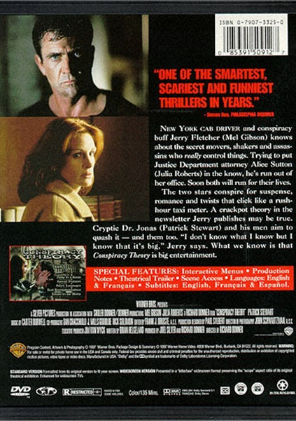 Conspiracy Theory (1997) - Mel Gibson  DVD