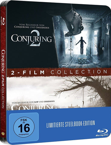 Conjuring Part 1 + 2 - James Wan  Limited STEELBOOK Edition. Blu-ray