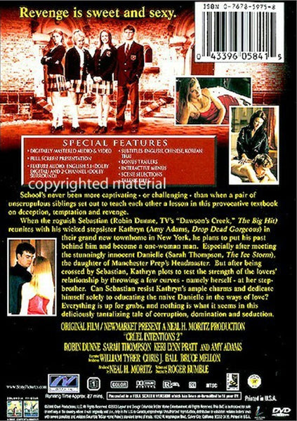 Cruel Intentions 2 (2000) - Robin Dunne  DVD