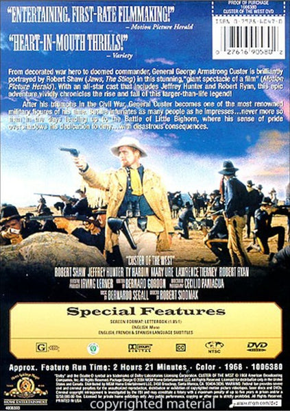 Custer Of The West (1968) - Robert Shaw  DVD