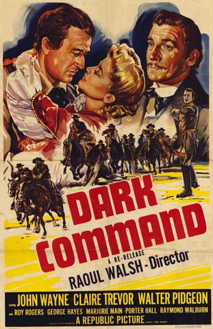 Dark Command (1940) - John Wayne  Colorized Version  DVD