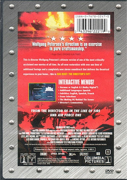 Das Boot : Director´s Cut (1985) - Wolfgang Peterson  DVD
