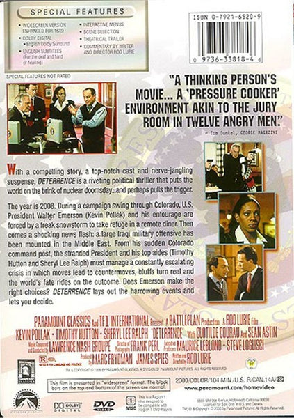 Deterrence (2000) - Timothy Hutton  DVD