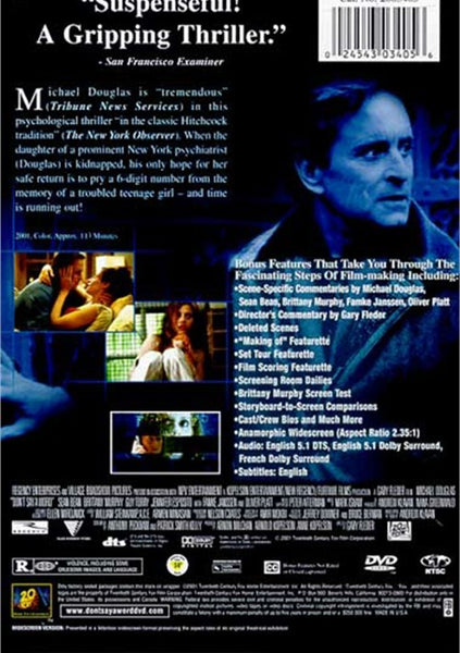 Don´t Say A Word (2001) - Michael Douglas  DVD