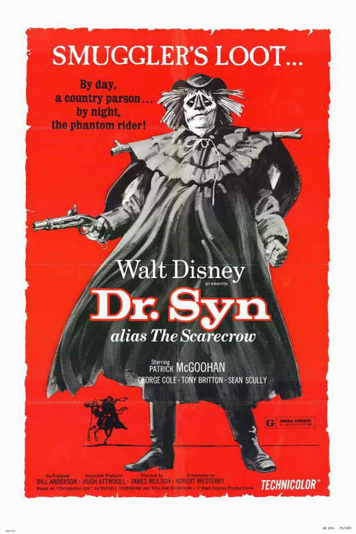 Dr. Syn, Alias The Scarecrow (1963) - Patrick McGoohan  DVD