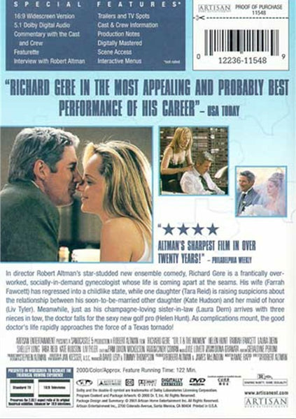 Dr. T & The Women (2000) - Richard Gere  DVD
