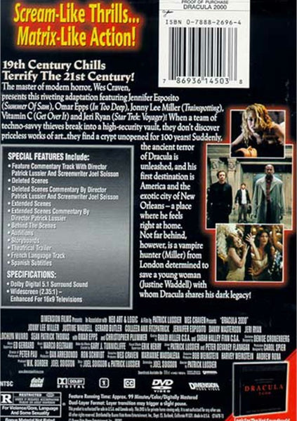 Dracula 2000 (2000) - Jonny Lee Miller  DVD