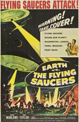 Earth Vs. The Flying Saucers (1956) - Hugh Marlowe  Colorized  DVD