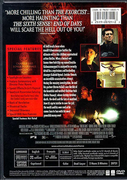 End Of Days: Special Edition (1999) - Arnold Schwarzenegger  DVD