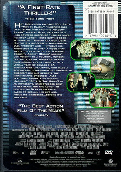 Enemy Of The State (1998) - Will Smith  DVD