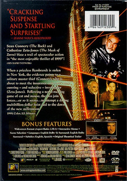 Entrapment (1999) - Sean Connery  DVD
