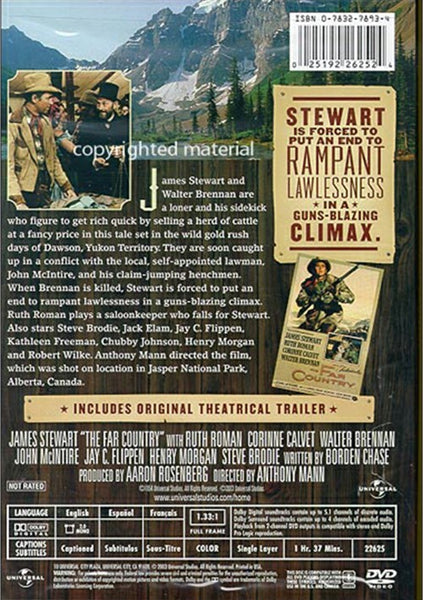 The Far Country (1954) - James Stewart  DVD