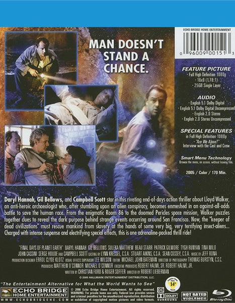 Final Days Of Planet Earth : The Complete Miniseries (2005) - Daryl Hannah  Blu-ray
