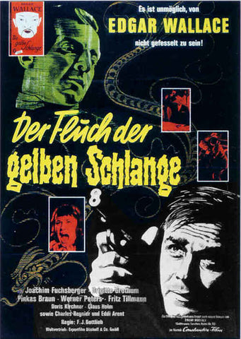 Edgar Wallace : Der Fluch der Gelben Schlange (1963)  DVD