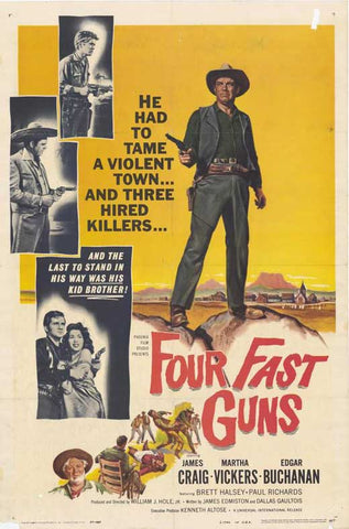 Four Fast Guns (1960) - James Craig  DVD