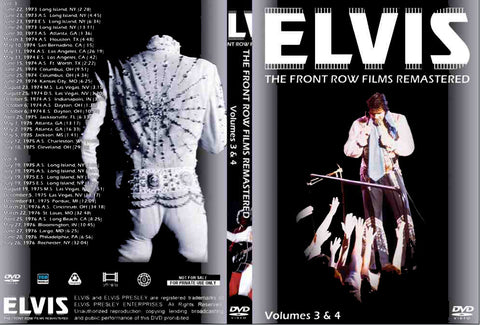 Elvis - The Front Row Films Remastered Vol. 3 & 4 DVD
