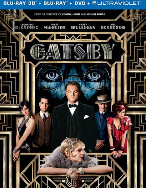 The Great Gatsby (2013) - Leonardo Di Caprio  Blu-ray 3D + Blu-ray + DVD + Ultraviolet