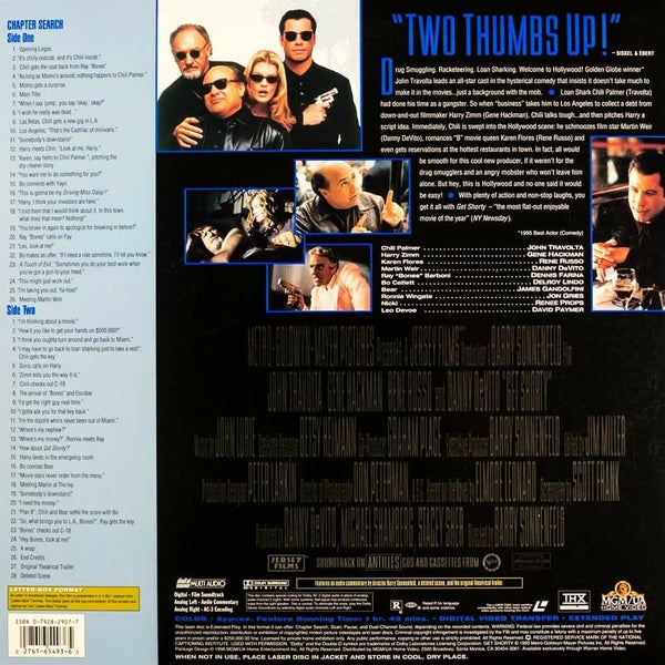 Get Shorty (1995) - Gene Hackman  USA LD Laserdisc THX AC-3