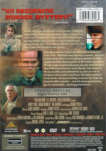 Gorky Park (1983) - Lee Marvin  DVD