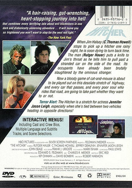 The Hitcher (1984) - Rutger Hauer  DVD