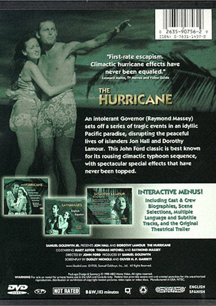 The Hurricane (1938) - Jon Hall  DVD