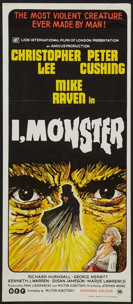 I, Monster (1971) - Christopher Lee DVD – Elvis DVD Collector & Movies ...