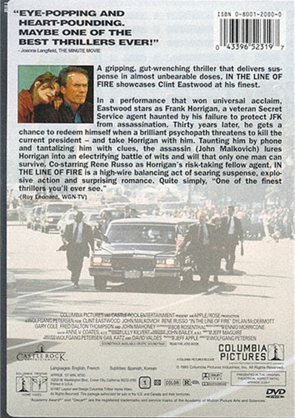 In The Line Of Fire (1993) - Clint Eastwood  DVD