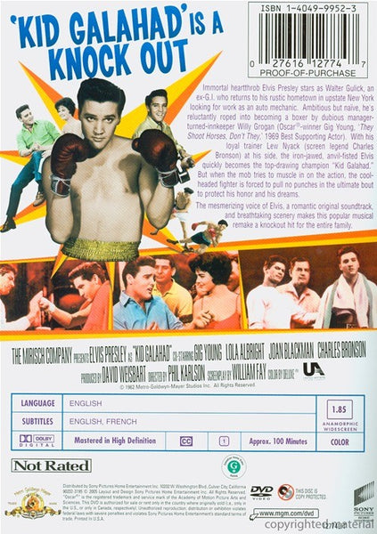 Kid Galahad (1962) - Elvis Presley  DVD