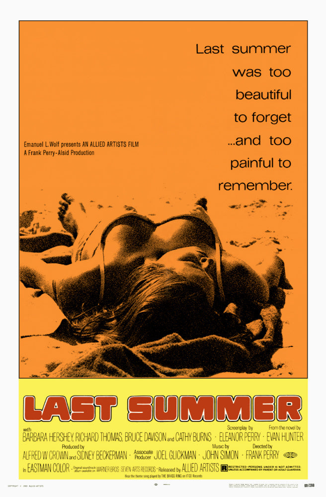 Last Summer AKA Petting (1969) - Barbara Hershey  DVD