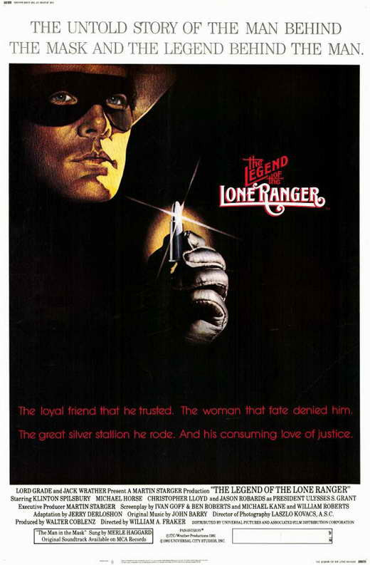 The Legend Of The Lone Ranger (1981) - Christopher Lloyd  DVD