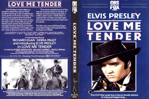 Love Me Tender (1956) - Elvis Presley  DVD Colorized Version