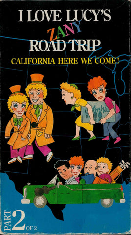 I Love Lucy´s Zany Road Trip : California Here We Come ! Part 2 - Lucille Ball ( 3 VHS Set )