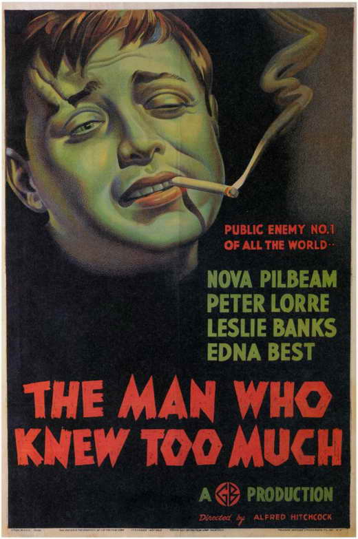 The Man Who Knew Too Much (1934) - Peter Lorre  DVD  Colorized Version