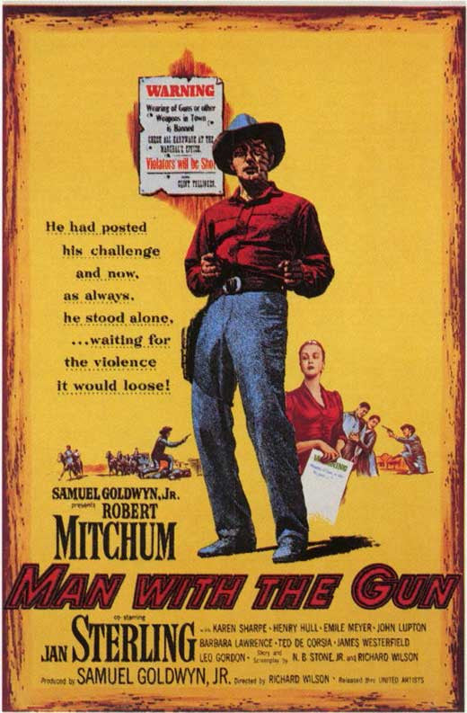 Man With The Gun (1955) - Robert Mitchum  DVD  Colorized Version