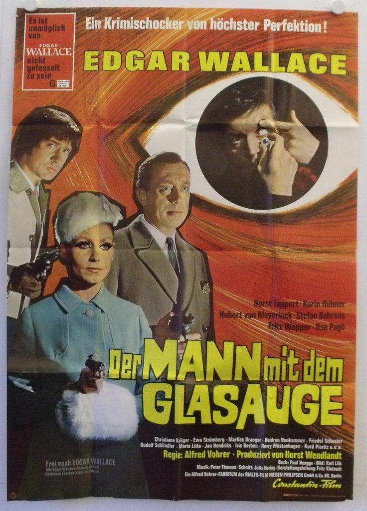 Edgar Wallace : The Man With The Glass Eye (1969)  DVD