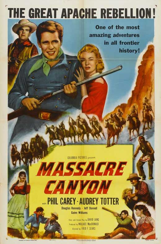 Massacre Canyon (1954) - Philip Carey  DVD