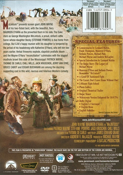McLintock ! : Authentic Collector's Edition (1963) - John Wayne  DVD