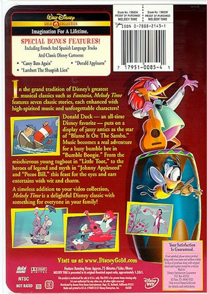 Melody Time : Gold Collection (1948) DVD