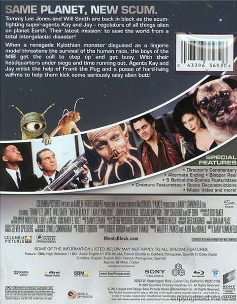 Men In Black 2 (2002) - Will Smith  Blu-ray  codefree