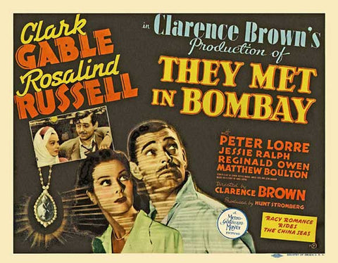 They Met In Bombay (1941) - Clark Gable  DVD